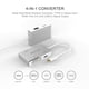 thumbnail image 2 of Adaptador Hub Belin Link TC 4IN1 USB C a HDMI VGA DVI USB 3.0 4K compatible con Thunderbolt 3, 2 of 5
