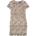 thumbnail image 1 of Vestido de Tubo de Encaje Bordado Ralph Lauren Rosa 2, 1 of 1