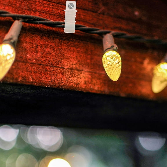 ULTNICE 30pcs Outside Light Hooks White PP for Hanging Cables and Outdoor Use