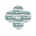 thumbnail image 7 of 13 Inch Round Placemats Set of 4, Blue Gray Stripes Non Slip Heat Insulation PP Table Mats, Watercolor Modern Abstract Minimalist Washable Place Mats for Kitchen Dining Party Table Decor, 7 of 7