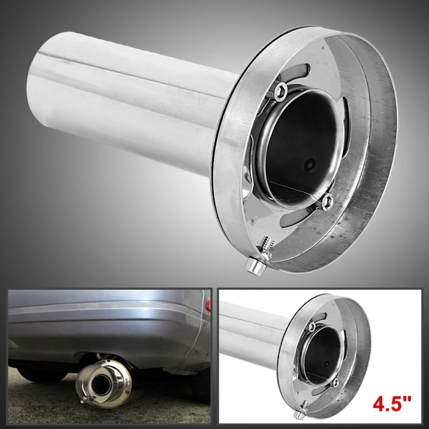Adjustable Car Exhaust Silencer – 4.5 Inch Removable Round Head Muffler For Car Sound Modification