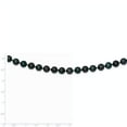 thumbnail image 5 of 14K White Gold 7-8mm Round Black Saltwater Akoya Cultured Pearl Necklace 16 Inch, 5 of 5