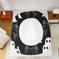 thumbnail image 5 of Manfei Cute Ghost Twin Sheet Sets,Halloween Theme Twin Fitted Sheet,Black Bowtie Bow Flat Sheet For Girls Boys,Luxury Bedroom Decor,3-Piece, 5 of 7
