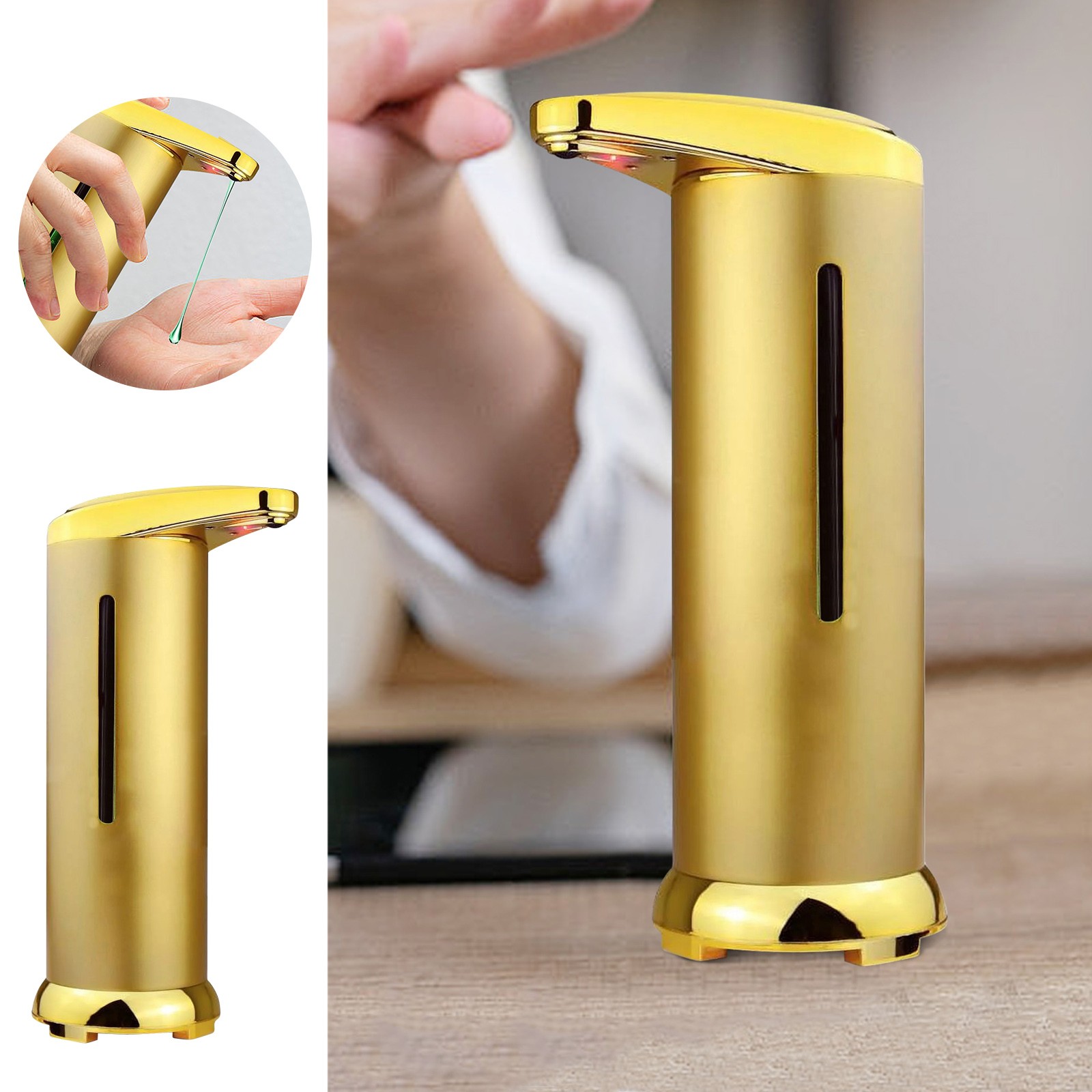 Automatic Soap Dispenser Wall Mounted Foaming Liquid Touchless Infrared Montion Sensor Hand 2040