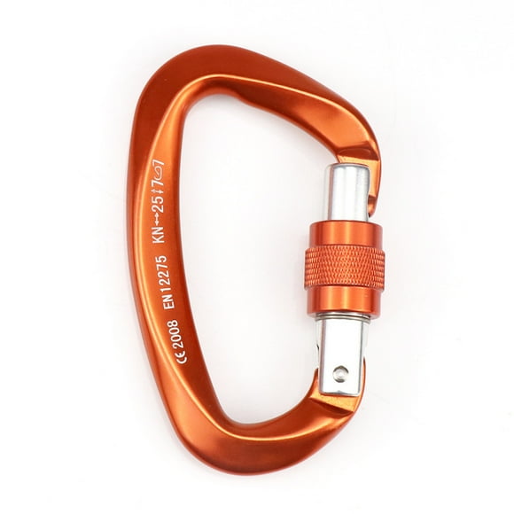 Yeacher Carabiner with Screw Locking Gate 25KN Heavy Duty Carabiner Clips for Hammocks Camping Hiking Backpacking