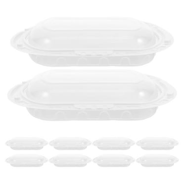 Masteelf 10pcs Portable Cake Carrier Box for Desserts and Pastry Ideal for Travel and Camping with Lid and Handle for Easy Transport