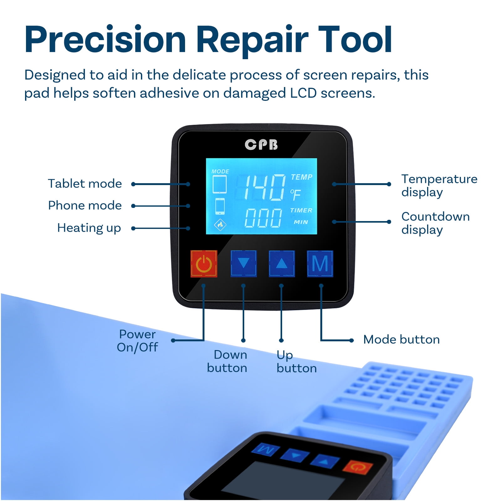 MMOBIEL LCD Screen Heating Pad 15 x 9in Separator Plate