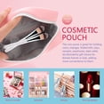 thumbnail image 4 of MasteelfCA Sac de Rangement Portable pour Pièces de Monnaie Sac de Rangement pour Rouges à Lèvres Féminins avec Fermeture Éclair, 4 of 7
