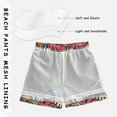 thumbnail image 5 of joogoo Boys Swim Trunks Tropical Ethnic Leaves Beach Board Shorts Drawstring Swimsuit M, 5 of 6