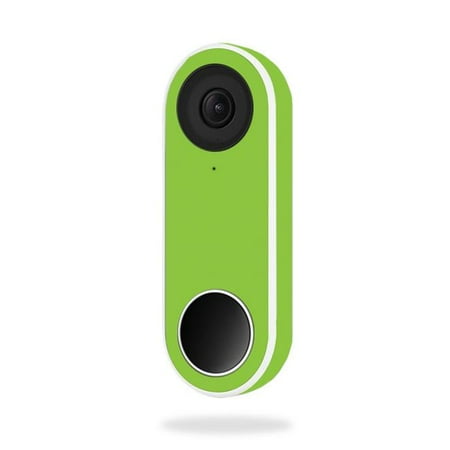 MightySkins NEHEL-Solid Lime Green Skin for Nest Hello Video Doorbell - Solid Lime Green