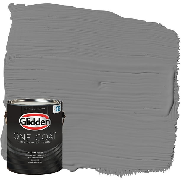 Glidden One Coat Interior Paint and Primer, Dover Gray / Gray, Gallon