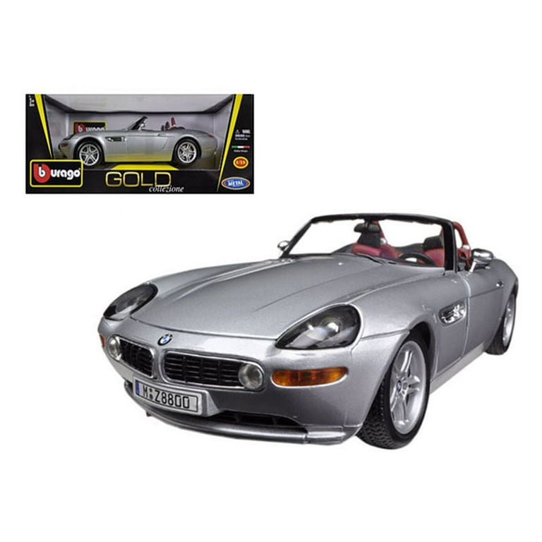 BMW Z8 Silver 1/18 Diecast Car Model by Bburago - Walmart.com