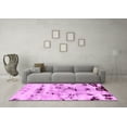 thumbnail image 3 of Ahgly Company Indoor Square Abstract Pink Modern Area Rugs, 6' Square, 3 of 4
