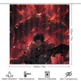 thumbnail image 2 of Attack On Titan Shower Curtain Set 4 Piece, Set Bathroom Sets with Rugs(Bath Mat,U Shape Mat Toilet Lid Cover Mat) Durable Bathroom Decor, 2 of 8