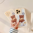 thumbnail image 4 of Compatible with iPhone 11 Case Transparent Cute Bear Head Pattern Bear Ear Lens Protection Design for Women Girls Fashion Slim Soft Flexible TPU Rubber for iPhone 11-Yellow, 4 of 5