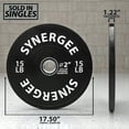 thumbnail image 3 of Synergee Bumper Plates Strength Conditioning Workouts Weightlifting 15lbs Single, 3 of 7