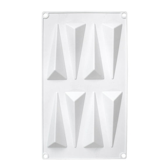 Tizuqe Silicone Fondant Mould Triangular-Rhombus Shape Sugar Mould Cookie Baking Mold for Chocolate DIY Baking Cake Decoration