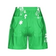 thumbnail image 4 of Teissuly Women Summer Illustration Lace Up Elastic Pocket Casual Shorts, 4 of 5