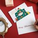 thumbnail image 3 of Tarjetas de felicitación navideñas, 6 tarjetas de felicitación navideñas creativas y lindas para niños, tarjetas de felicitación innovadoras, tarjetas de felicitación de muñeco de nieve, bendición nav, 3 of 5