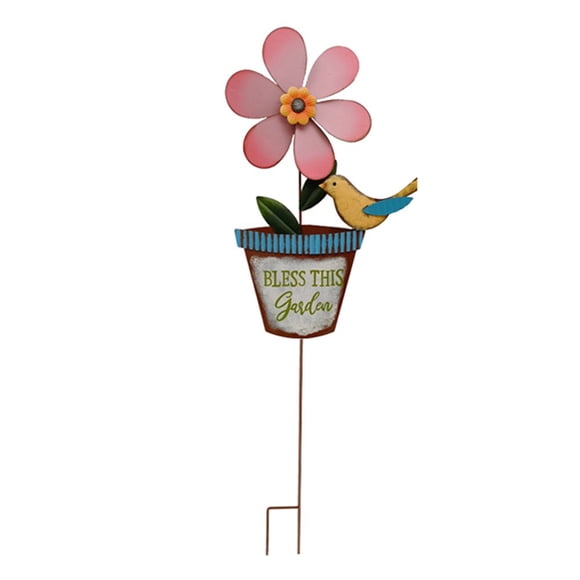 Outdoor Garden Courtyard Iron Art Sunflower Rotary Windmill