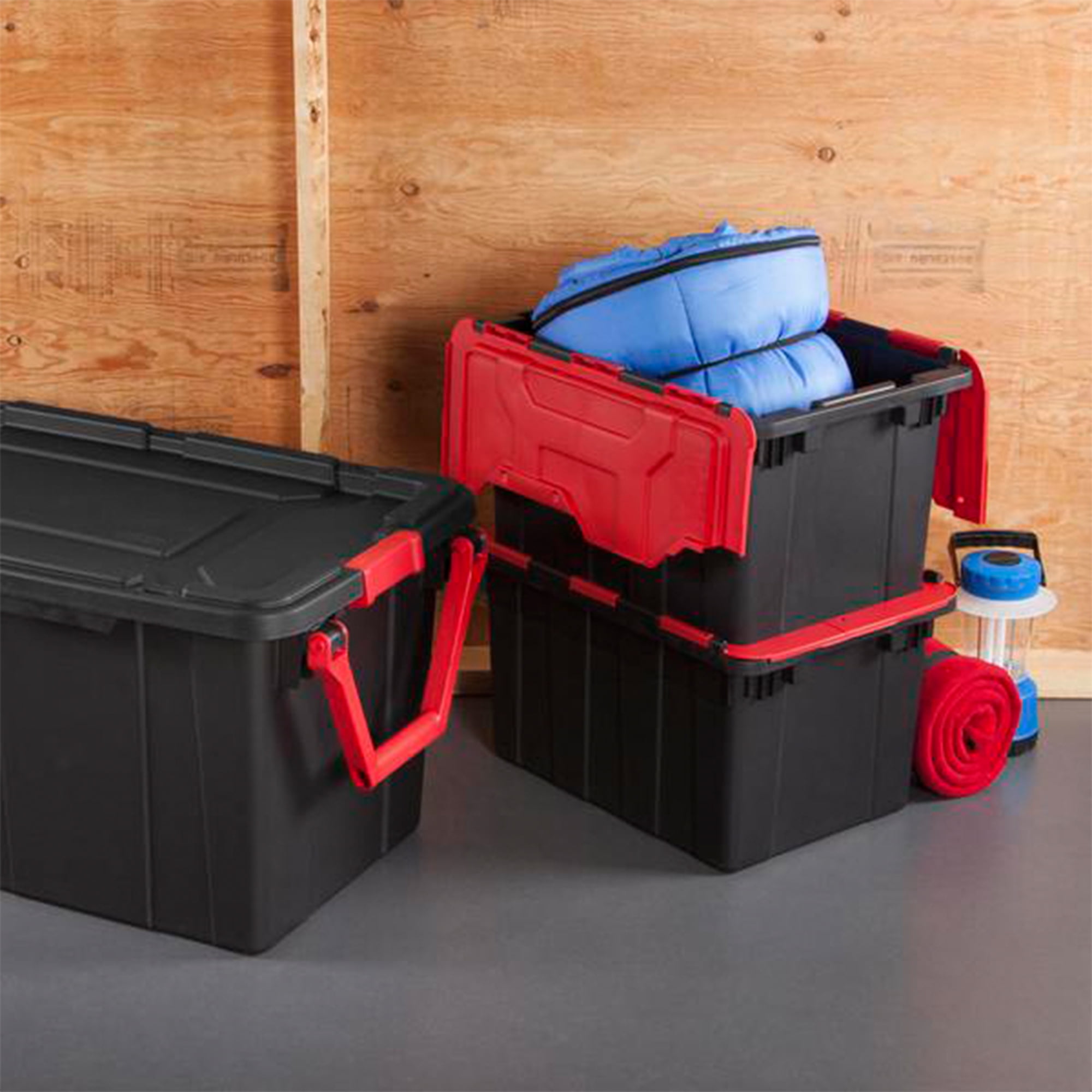 Large Heavy Duty Industrial Stack & Nest Plastic Storage Totes with Lid -  China Storage Tote, Plastic Tote