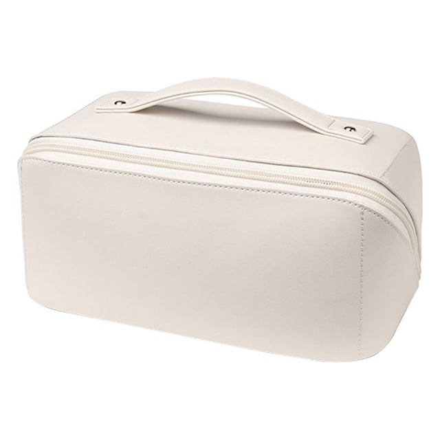 Bolsa de cosméticos de viaje de gran capacidad: bolsa de maquillaje multifuncional para fácil acceso, viajes
