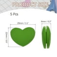 thumbnail image 2 of Uxcell Tennis Racket Vibration Dampener Soft Silicone Racket Shock Absorber for Tennis Racquet String - Heart Shaped Green, 2 of 6