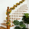 thumbnail image 5 of Tyidzon Artificial Sunflower Garland, 7.5Ft Silk Sunflowers Hanging Vines Flowers with Green Leaves for Room Kitchen Garden Birthday Wedding Party Table Spring Decor, 5 of 6
