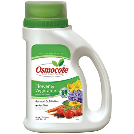 Osmocote 277860 Flower and Vegetable Smart-Release Plant Food, 14-14-14, 4.5-Pound