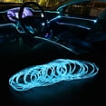 thumbnail image 4 of Tira de luces led para interior de coche, luces de neón de 12V, USB, 1M, 3M, 5M, para decoración de fiesta, 4 of 5