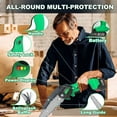 thumbnail image 6 of Tegatok 6-inch Cordless Mini Chainsaw, 20V Battery-Powered Electric Handheld Pruning Saw with Safety Guard, Batteries & Charger Included (Green) - 6" With 2 Batteries & 2 Chains, 6 of 8
