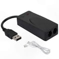 thumbnail image 3 of USB 2.0 External Fax Modem with Single Port Adapter and Driver Support, 3 of 5