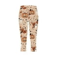 thumbnail image 5 of SwiftWear Women's Halloween Print Capris - High Waisted Slim Fit Capri Legging with Cute Pumpkin Ghost Pattern Stretch Fall Seasonal Pants S-3XL​, 5 of 5