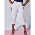 thumbnail image 2 of Tallas grandes O Anillo Pantalón de encaje de encaje Leggings de cultivos Rosegal Leggings de talla grande, 2 of 5