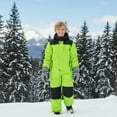 thumbnail image 7 of Kids Toddler Snow Suit One Piece for Boys Girls Lightweight Insulated Ski Suit Windproof Hooded Snowsuit Baby Jumpsuit, 7 of 7