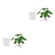 thumbnail image 4 of Planta falsa Injueey para interior o exterior vegetación Natural Monstera 2Conjunto, 4 of 6