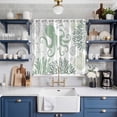 thumbnail image 2 of Sage Green Octopus Coastal Kitchen Curtains 84 Inch Length, Nautical Coral Starfish Grommet Top Bedroom Living Room Curtains, Light Filtering Cafe Curtain Drapes 2 Panels Set 104''x84'', 2 of 9