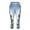 Blue, variant on Summer! SHOPESSA Women's Fashion Panel Denim Leggings Summer Capris Leggings Yoga Pants