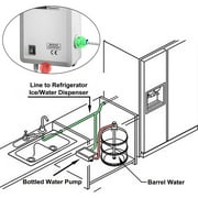 BENTISM Bottled Water System 1 Gal/Min Bottled Water Pump 40 PSI Bottle Water Dispensing Pump System with 20ft PE Pipe