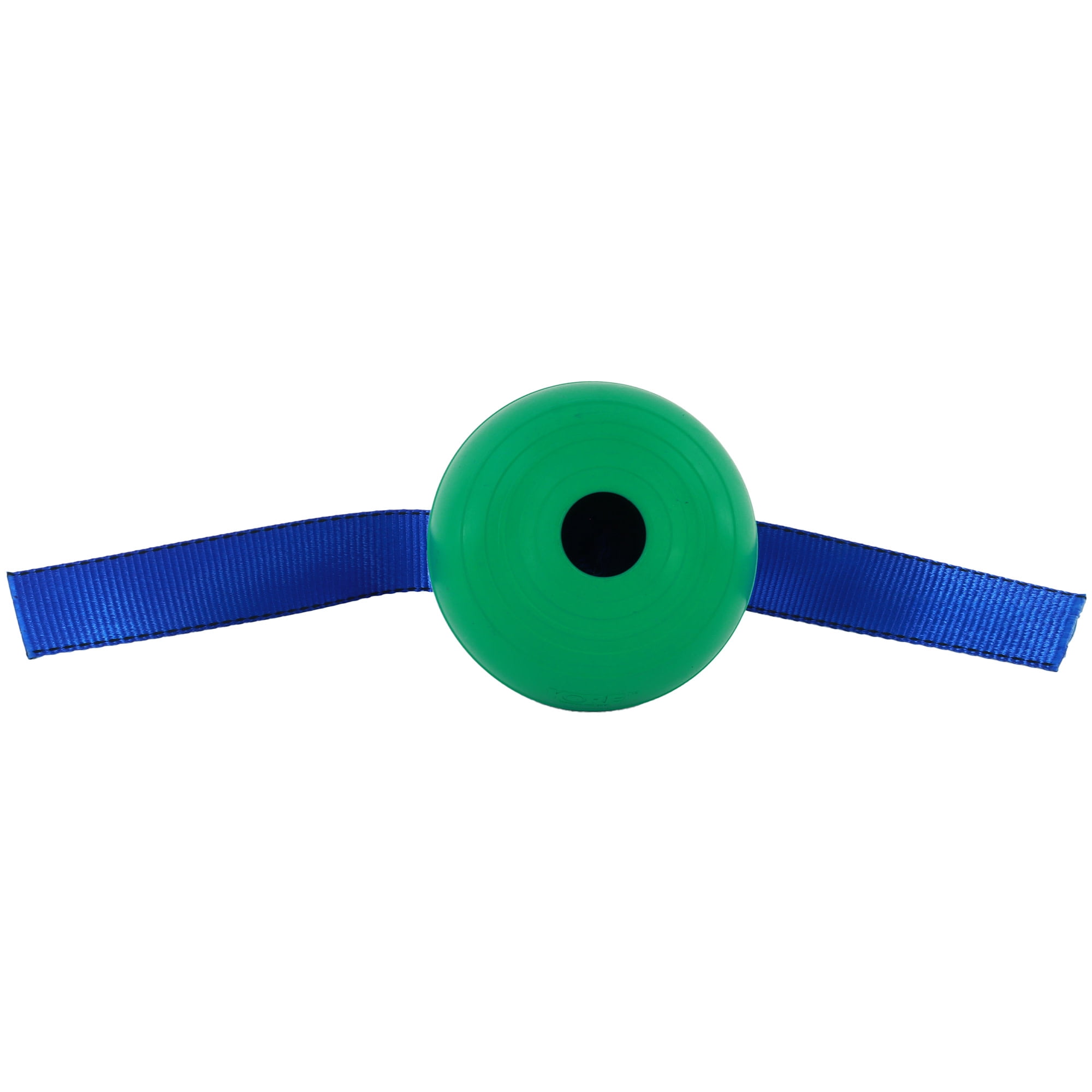 PetKORE: KoreFlex Ball & Tail - 4.75", Green, Dog Toy, Shape Maintaining Rubber, Durable Strap, Treat Stuffing Center, Bounce-Tug-Fetch-Chew, Pet Play