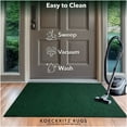 thumbnail image 6 of Koeckritz Rugs 5'x5' Emerald Green Heavy Duty Non-Slip Indoor/Outdoor All-Weather Mat For Home, 6 of 7