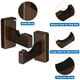 thumbnail image 3 of Soporte de pared para sable de luz de 2 piezas, soporte de exhibición de madera para espada, hacha, estante para béisbol, marrón, 3 of 6