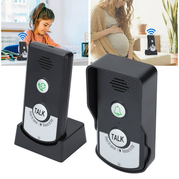 Dual Way Intercom Door Bell, Intercom System 410-490MHz Frequency IP65 Waterproof for Home Laboratory Office