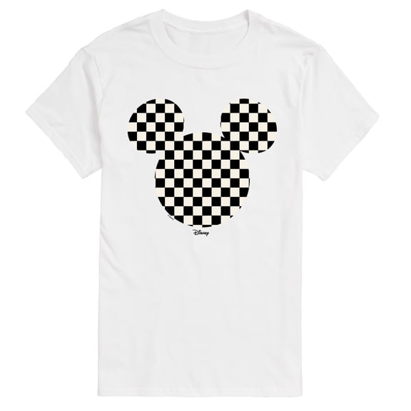 Disney - Checkerboard Mickey Ears Men's Short Sleeve Graphic T-Shirt