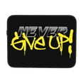 thumbnail image 7 of Never Give Up Slogan 15 inch Portable Laptop Sleeve Compatible with MacBook Air Notebook Computer Case for Men Women College School Students, 7 of 7