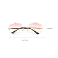 thumbnail image 2 of unbranded 1Par Gafas De Sol Calabaza Multicolor Con Uv Sin Montura Para Mujer Fiesta, 2 of 8