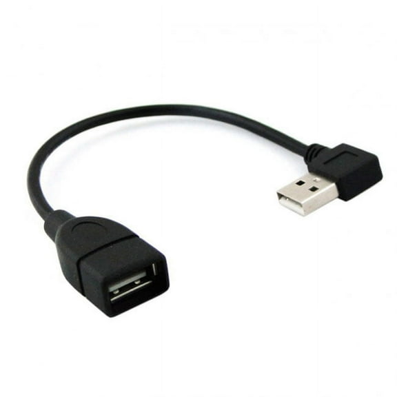 Chenyang CY 90 Degree Right Angled USB 2.0 A Male to USB Female Extension Cable 20cm Cable