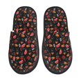 thumbnail image 1 of Fotbe BBQ Pantuflas Peludas para Mujer con Estampado, Zapatillas de Peluche, Zapatos de Invierno para Casa, Uso Interior y Exterior-Medium, 1 of 8