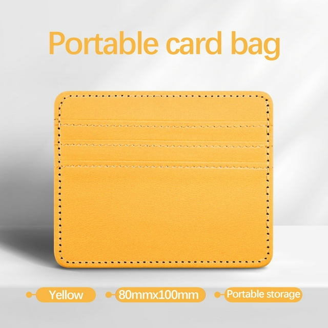 Xihbxyly Cartera de Cuero Rfid para Tarjetas, Alta Capacidad con 4 Ranuras para Tarjetas, Elegantes Opciones de Color, Protección de Cuero Duradera, Diseño Compacto, Ideal para Uso Diario, Lista para