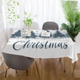 thumbnail image 6 of BZSMCE Square Tablecloth Design Reindeer Fly on Blue Sky Pattern Tableclothes, 6 of 9